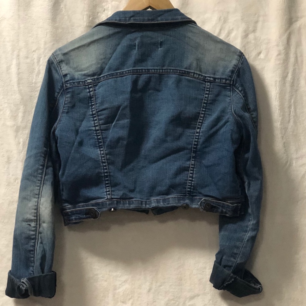 Cropped denim jacket - Picture 2 of 2